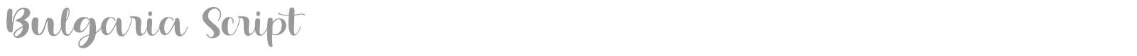 Bulgaria Script font preview